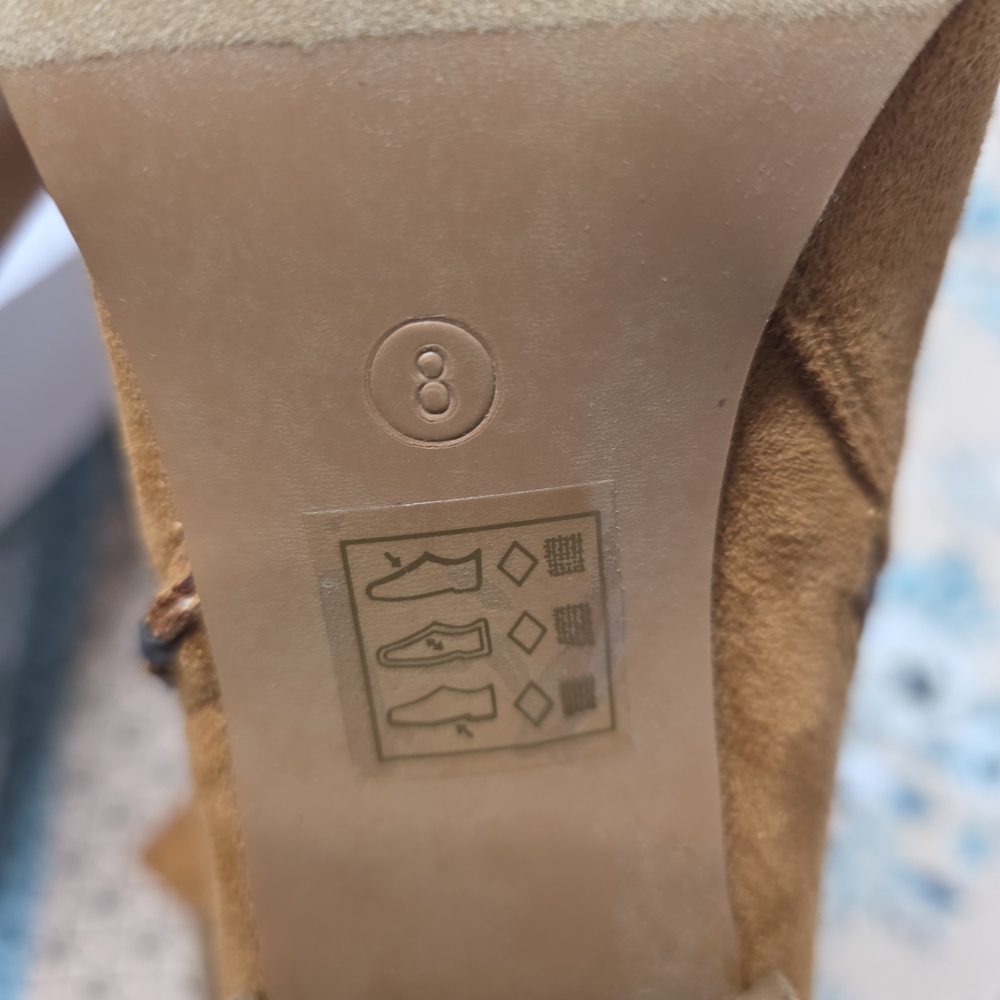 Camel Heeled Boots with Classic Design - Picture 4 of 8